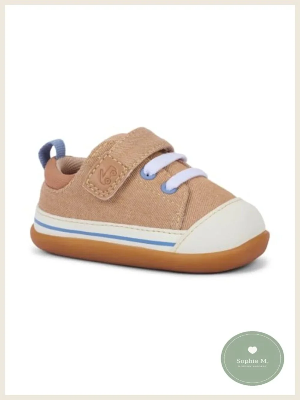Infant First Walker Sneakers Lightweight Flexible Hook-and-Loop